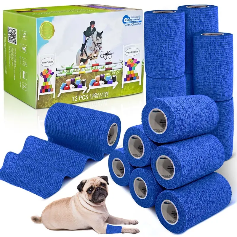 Equimed Unisex 10Cm Vetwrap -  Hyacinth Blue Size 12 Pack