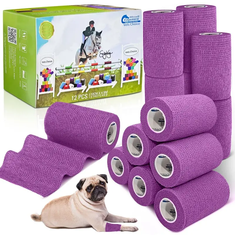 Equimed Unisex 10Cm Vetwrap -  Lavender Purple Size 12 Pack