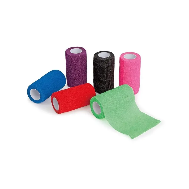 Shires (2M X 10Cm, Multicoloured) Horses Cohesive Bandages (Pack Of 12) 2M