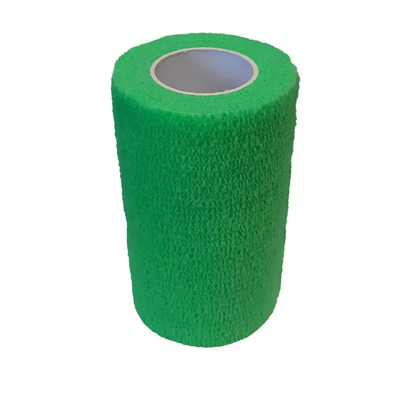 Shires Green (2M X 10Cm, Lime ) Horses Cohesive Bandages (Pack Of 12) 2M