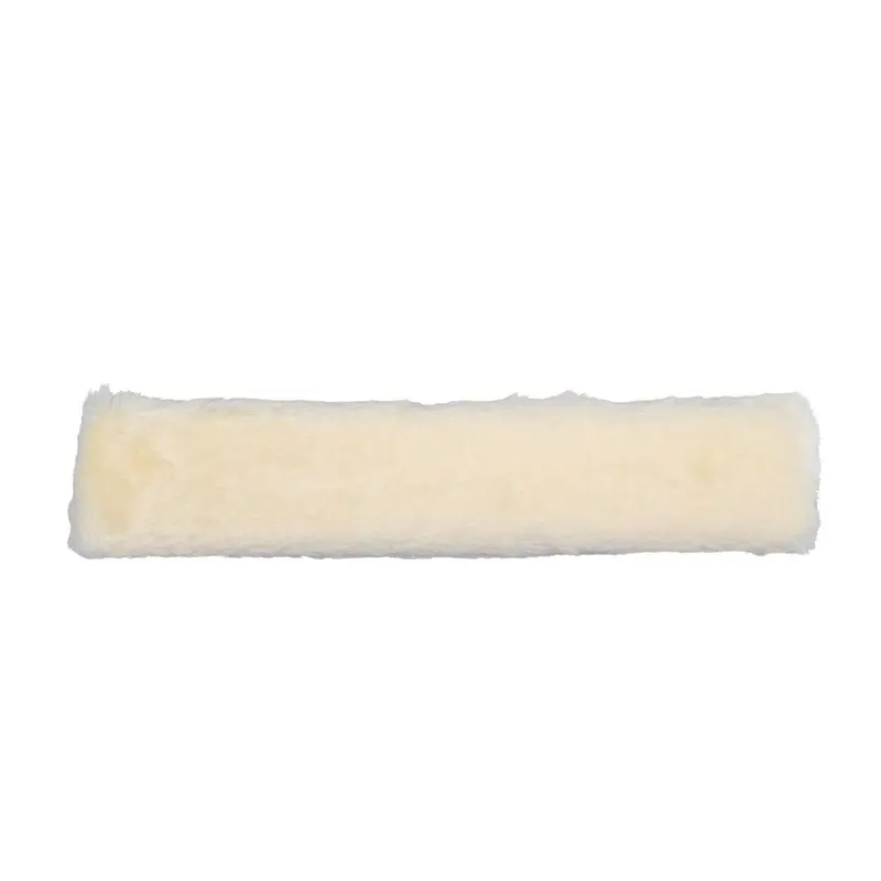 Qhp Unisex Fur Bridle Cover -  Cream 26Cm