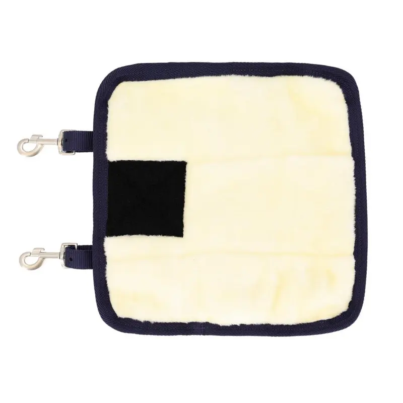 Qhp Unisex Quick Release Chest Extender With Fake Fur - One Size  Black