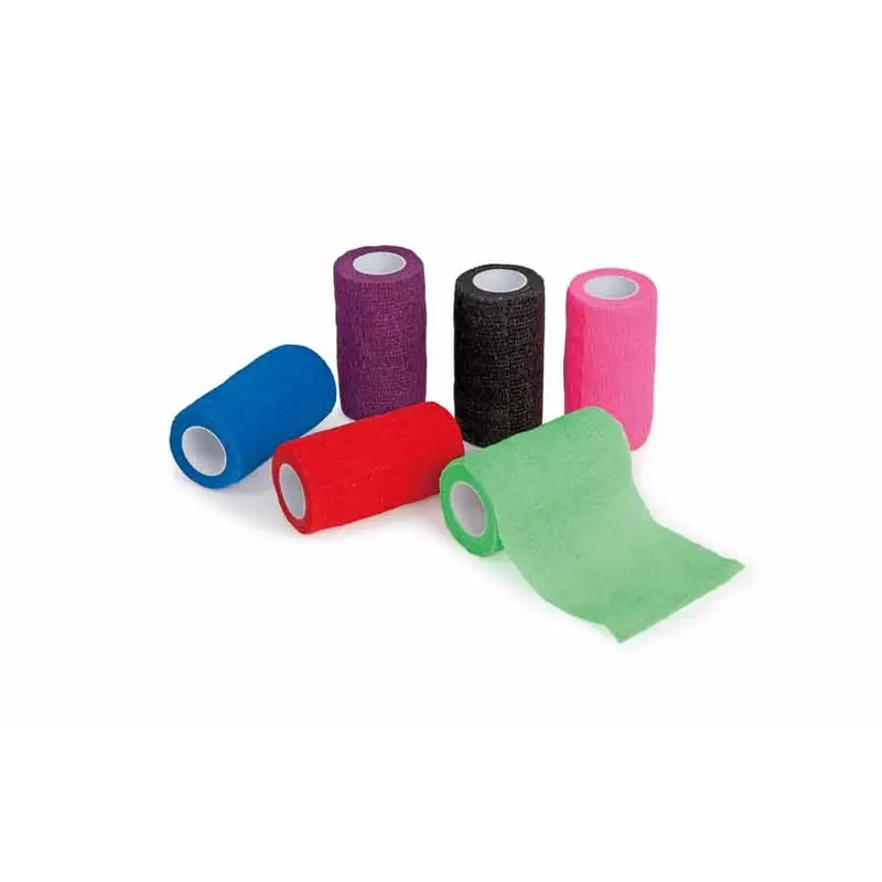 Shires Cohesive Bandages (Box Of 12) - 10Cm Red Size 12