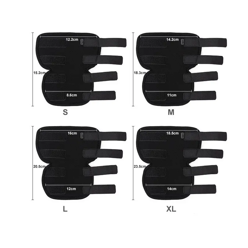 Paktoo Black (S) Neoprene Dog Pet Leg Wrap Brace