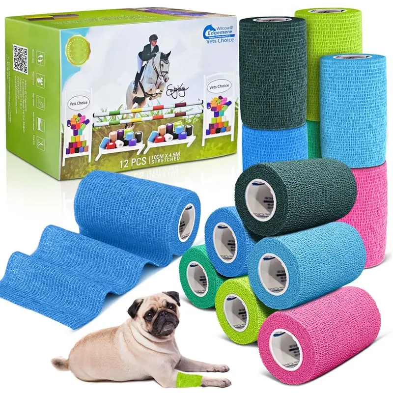 Equimed Unisex 10Cm Vetwrap -  Multi Size 12 Pack