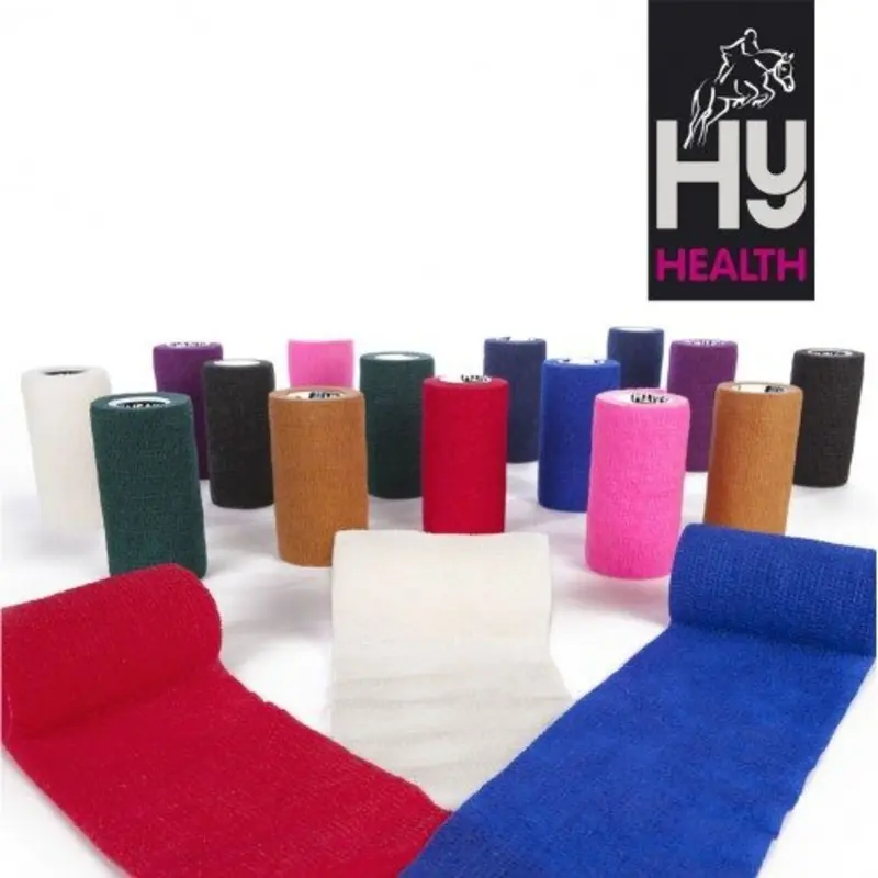 Hy Equestrian Hyhealth Sportwrap - X 4.5M Black 10Cm