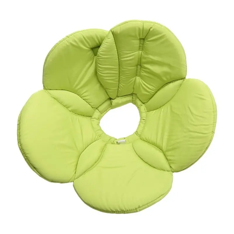 Green Protective Collar For Dog/Cat, Comfortable Collar, M ( Flower)
