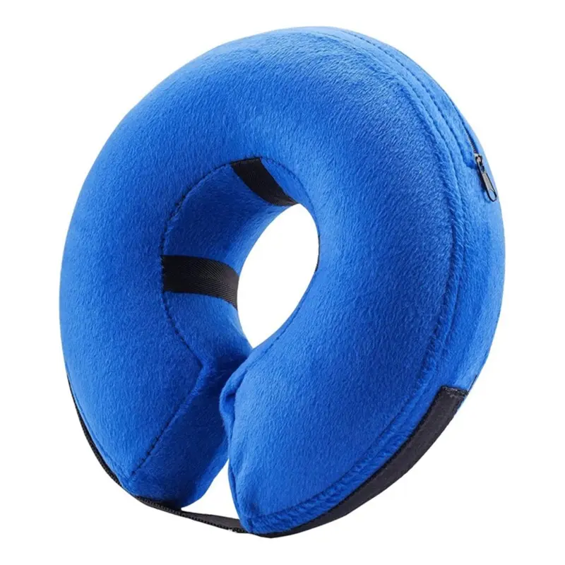 Merkloos Blue Protective Inflatable Collar For Dogs And Cats Small
