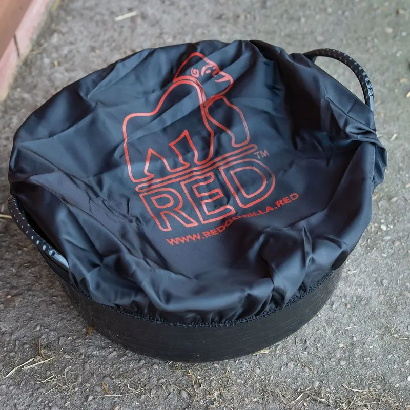Gorilla Tub Cover Fabric - Red/Black Medium