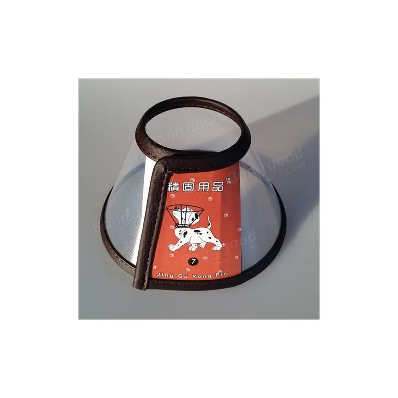 New Greenzech (0#) Pet Protective Bite-Proof Collar Wound Healing Cone Brown