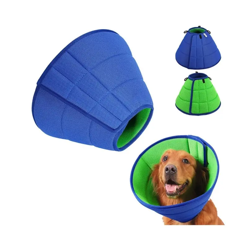 Zeuxo Cone Dog Collar Breathable Stop Licking Neck Collar For Dogs