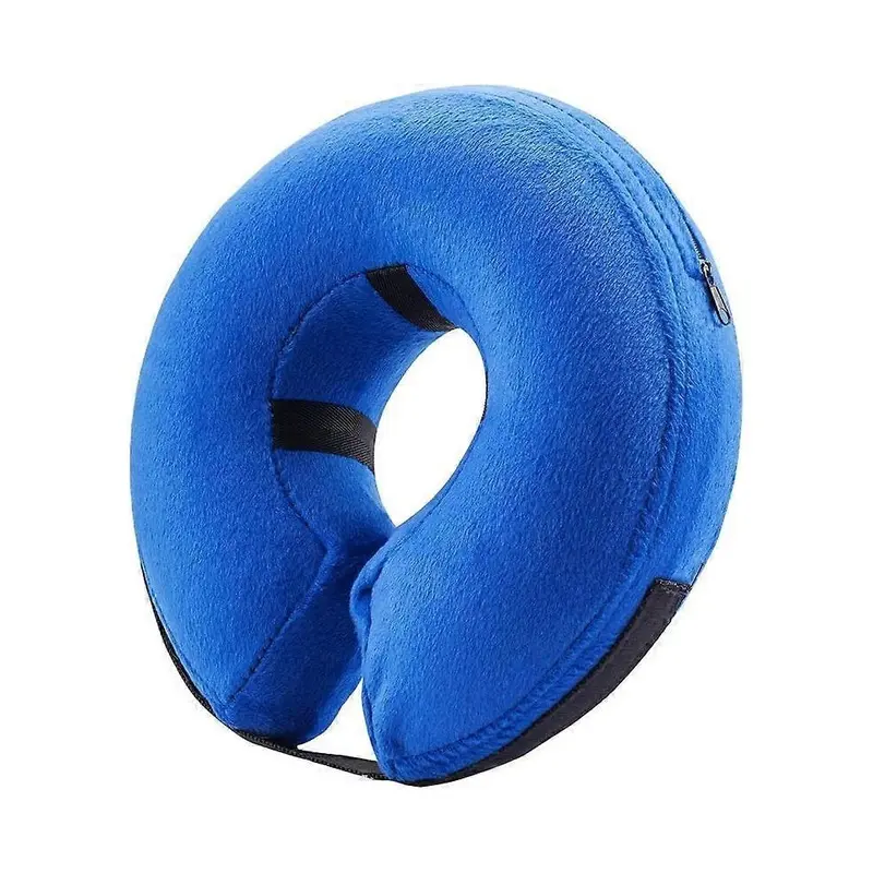 Blue (M, ) Protective Inflatable Collar For Dogs And Cats,Soft Pet Recovery Collar Does