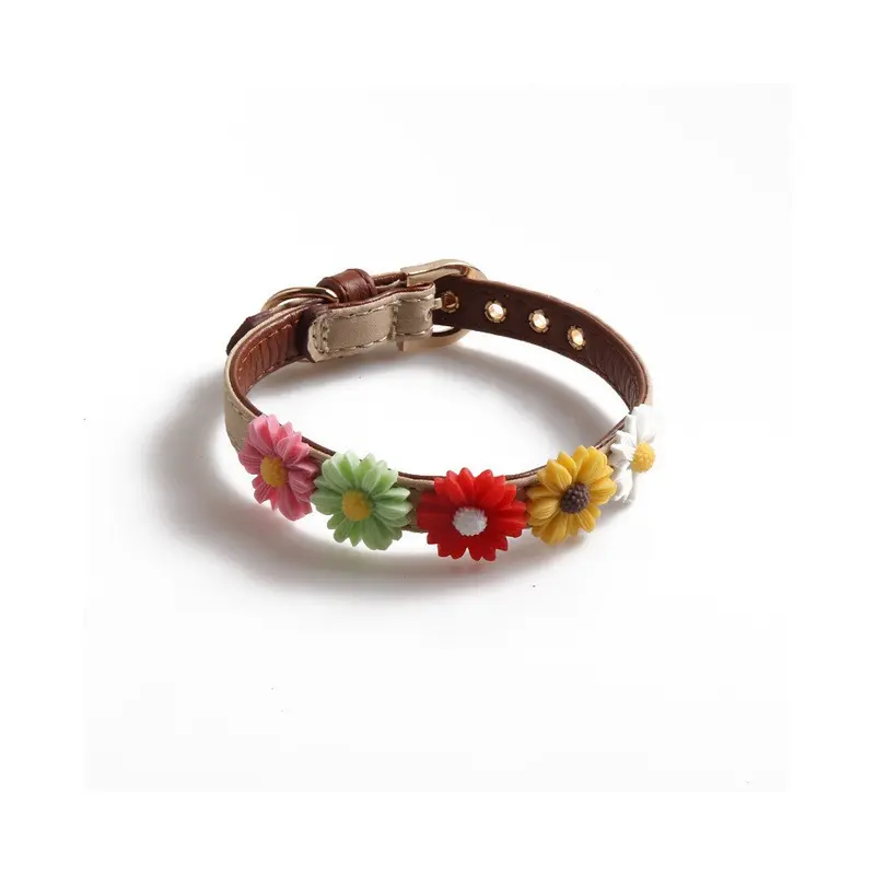 (StyleG) Pet New Collar Daisy Flower Element Multicolor Selection Adjusted Be Can