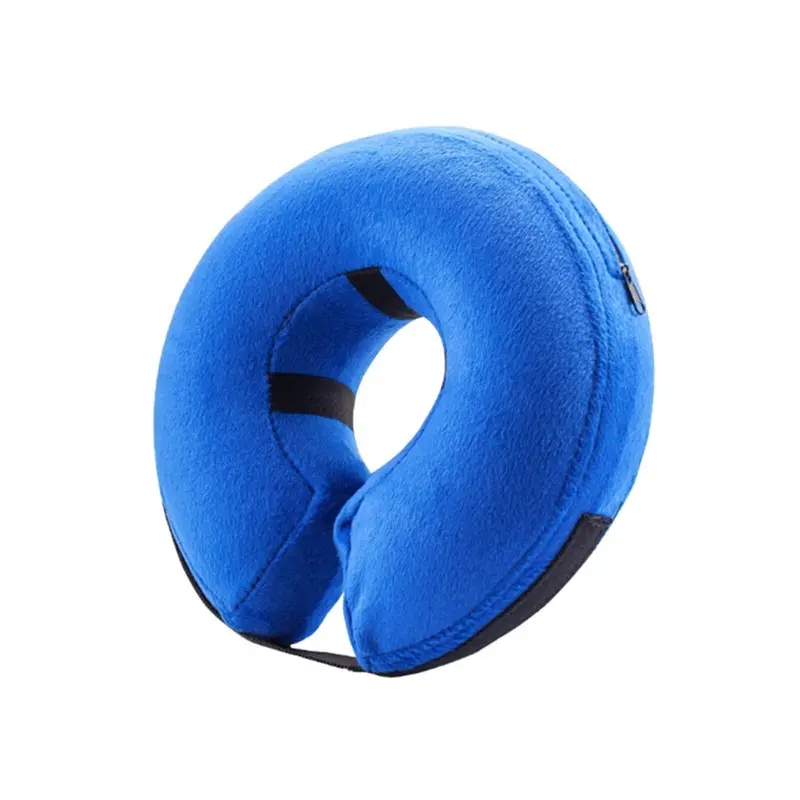 (S) Recovery Collar Anti Bite Inflatable Health Care Dog Cat Adjustable For Surgery