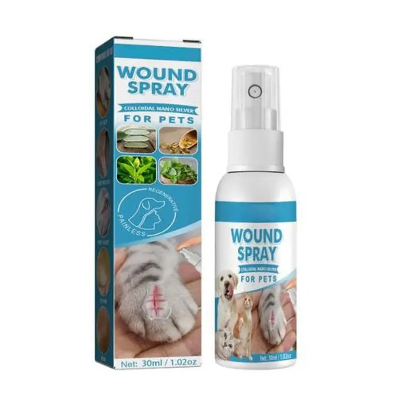 Dirfuny 1 Pet Wound And Skincare - Antisepti_c Liquid Spray For Dogs, Cats & Animals - 30Ml