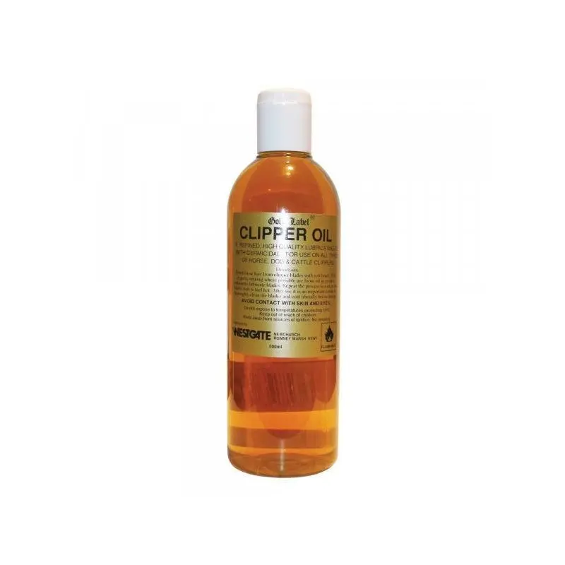 Label Clipping Oil - Bottle Gold 500Ml