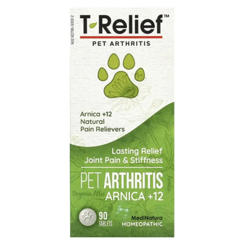Medinatura , T-Relief, Pet Arthritis Arnica +12, 90 Tablets