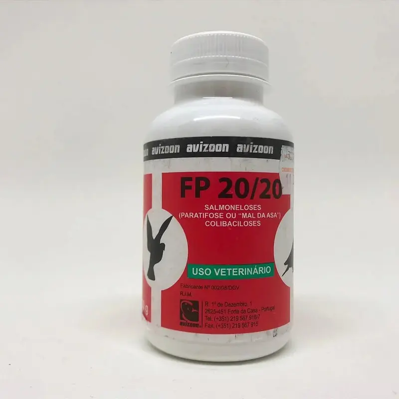 Avizoon Fp 20/20 100Gr Treatment Bird Pigeons Respiratory Infections Size 20