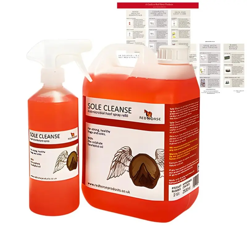 New Poumanni Horse Products Sole Cleanse Red Scl500 500Ml