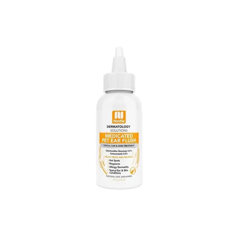Nootie 811048020901 4 Oz Dermatology Solutions Medicated Ear Flush For Dog 4Oz