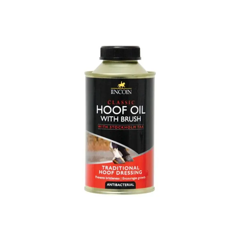 Lincoln Classic Hoof Oil For Horses - Pot With Brush 500Ml