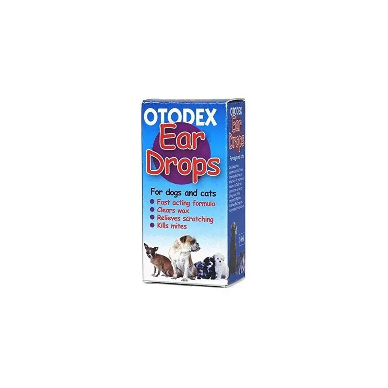 New Sipw Otodex Cat And Dog Ear Drops - Kills Mites Removes Wax (Otodex Ear Drops) 14Ml