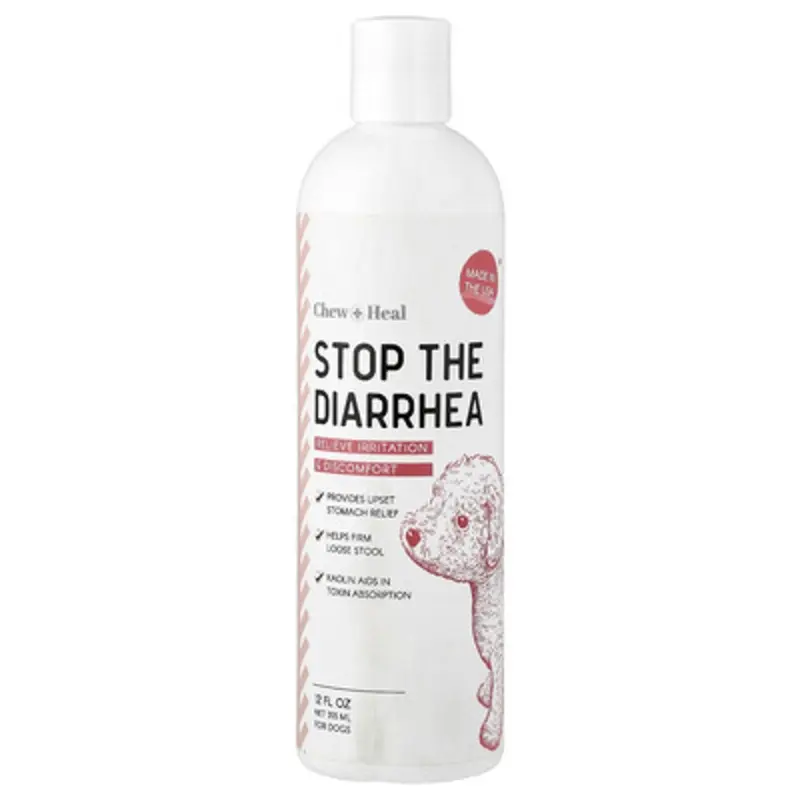 Chew + Heal , Stop The Diarrhea, For Dogs 12 Fl Oz (355 Ml)
