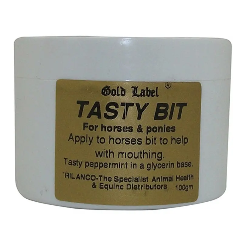 Label Tasty Mounting Bit For Horses - Gold 100G