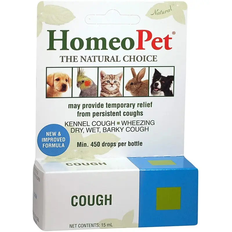 Homeopet Cough Natural Cough Remedy For Animals, 15 Ml Small