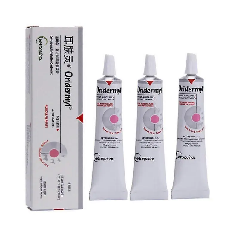 (3Pcs) 1-3X Ear Skin Ling Genuine Dog And Cat Fungus Ear Itching Ear Odor 10G Size 3