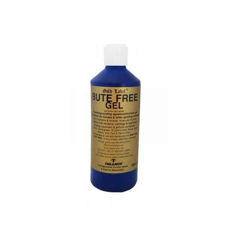 Label Bute Free Gel For Horses - Bottle Gold 500Ml