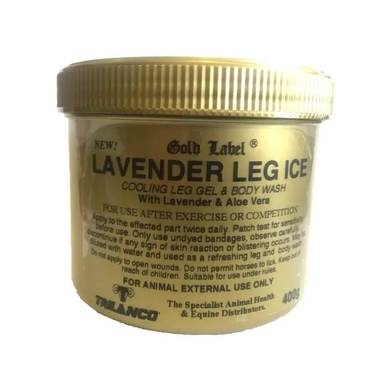 Label Leg Ice For Horses - Pot Gold/Lavender 400G