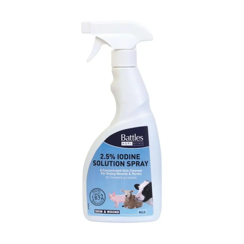 Battles 2.5% Iodine Solution - Spray 500Ml