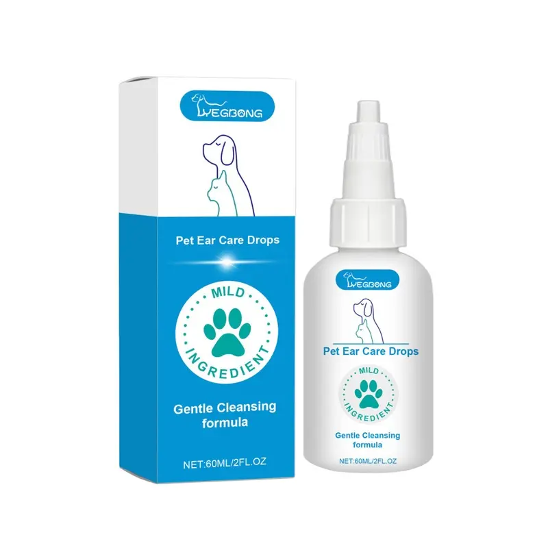 Flemye (60Ml) Pet Ear Care Drops Dog And Cat Ear Cleaning Care Drops 60Ml