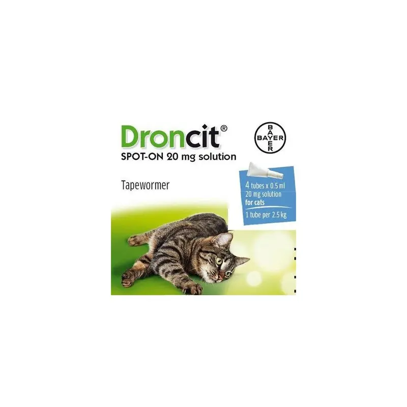 Droncit Spot On Tubes For Cats
