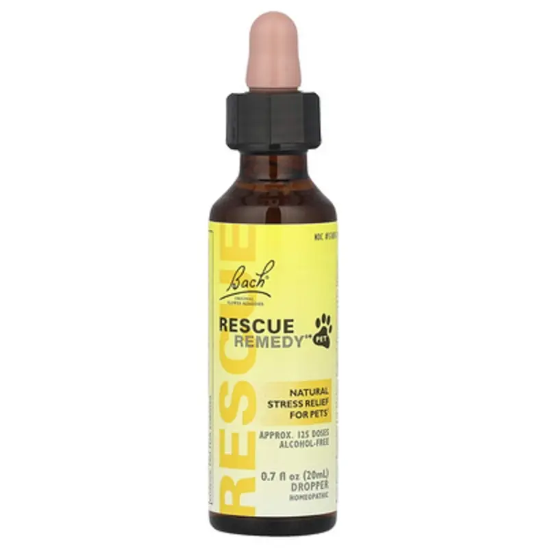 Bach , Rescue Remedy Pet, Natural Stress Relief For Pets 0.7 Fl Oz (20 Ml)