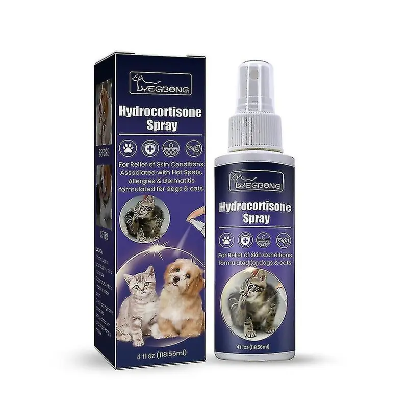 New Hydrocortisone Spray Pet Dog And Cat Anti-Itch Spray 118.56Ml