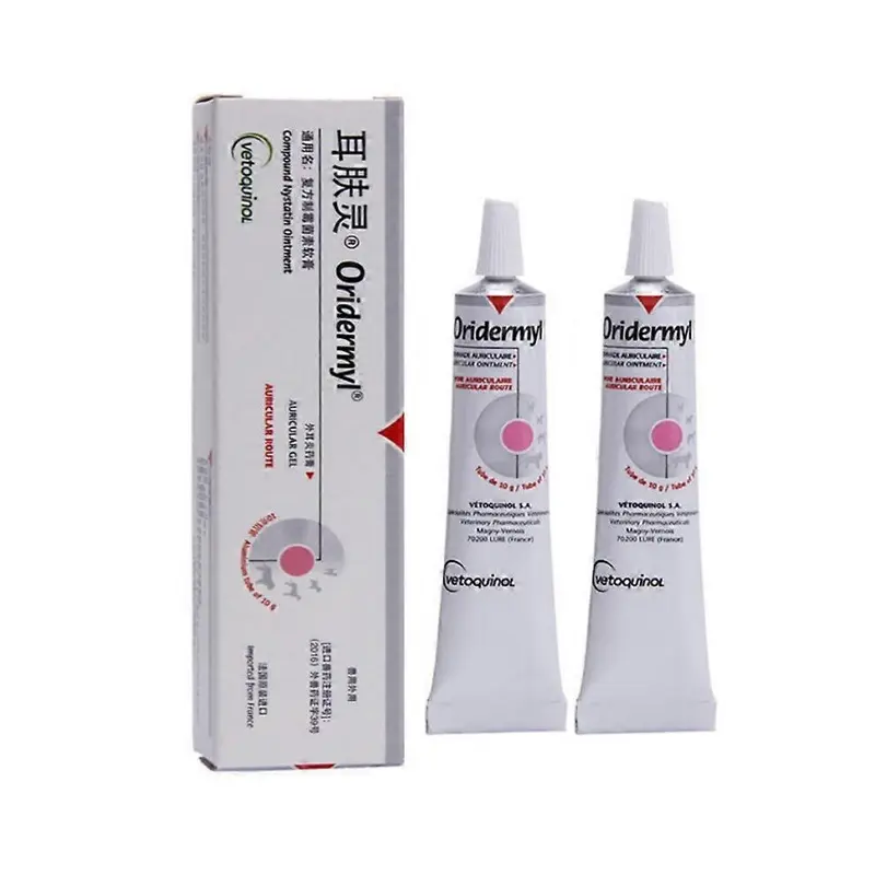 (2Pcs) 1-3X Ear Skin Ling Genuine Dog And Cat Fungus Ear Itching Ear Odor 10G Size 2