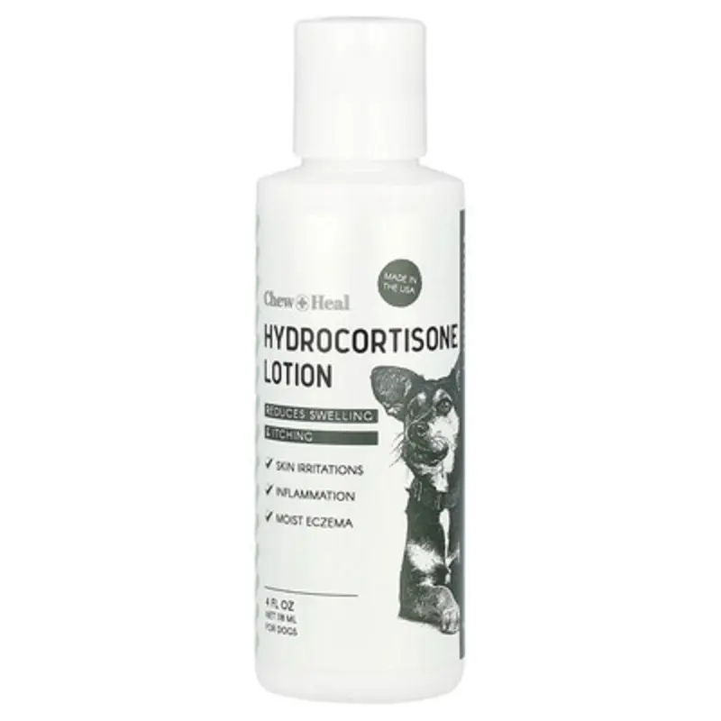 Chew + Heal , Hydrocortisone Lotion, For Dogs, 4 Fl Oz (118 Ml)