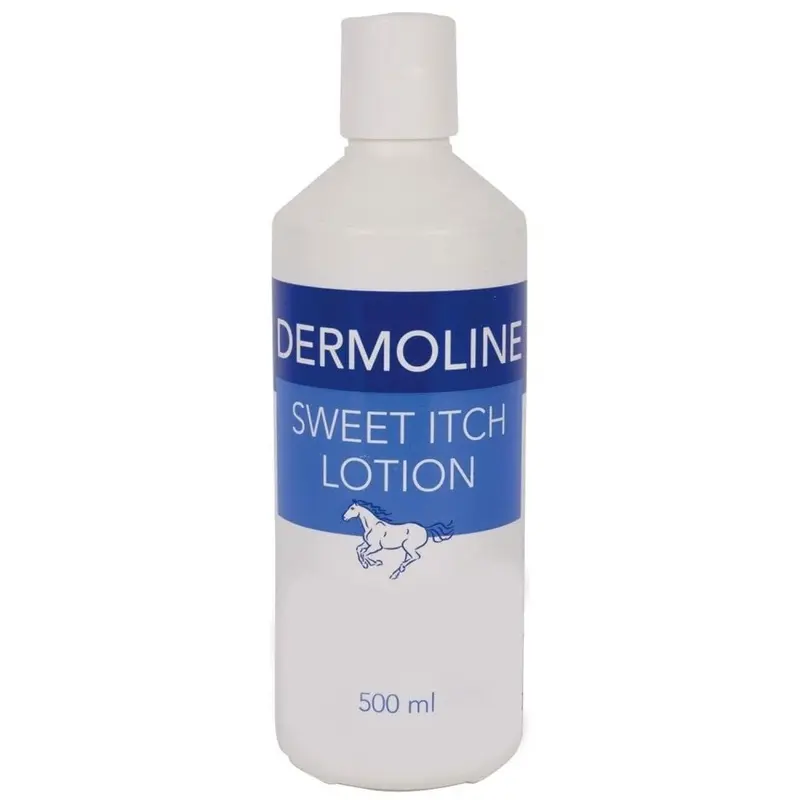 Dermoline Skin Itch Lotion For Horses - Bottle 500Ml