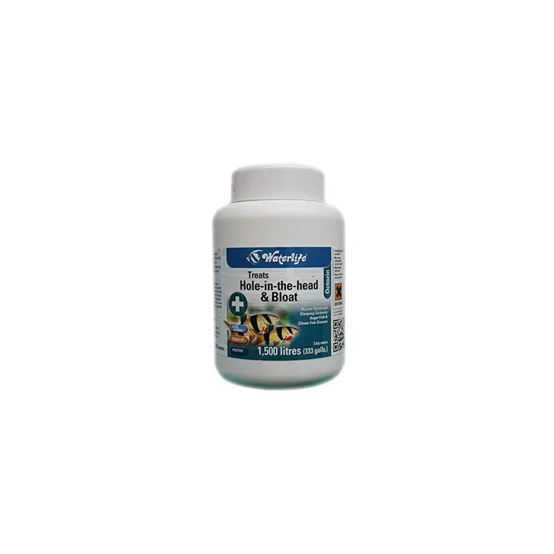 New Waterlife Octozin 200 Tablets Dropsy & Hole In The Head White