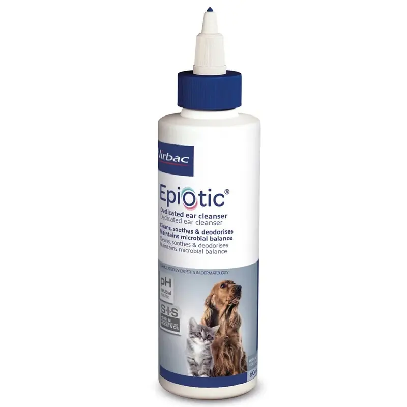 Trilanco Unisex Clear Virbac Epiotic Ear Cleaner Large