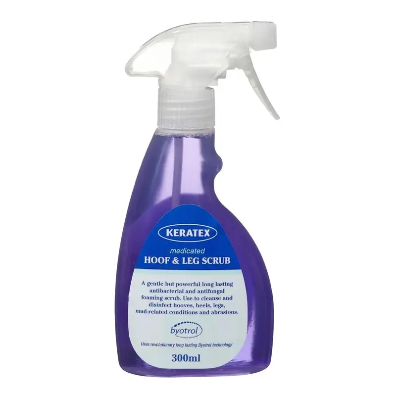 Keratex Unisex Black Medicated Hoof And Leg Scrub - 300Ml