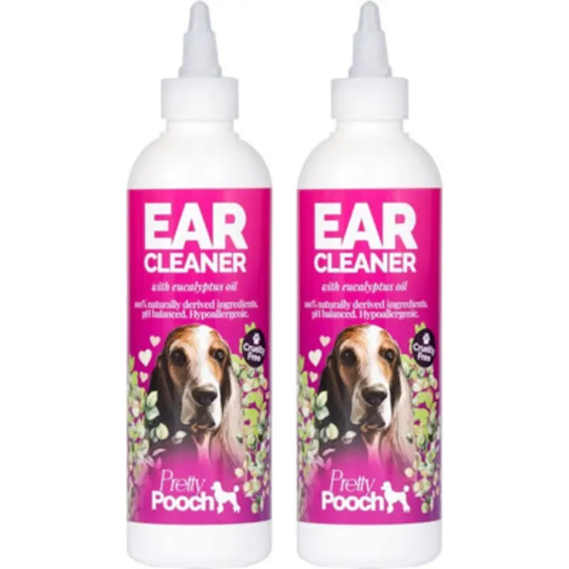 Pretty Pooch Dog Ear Cleaner - Cleans And Helps Reduce Itching & Head Shaking 2X 250Ml