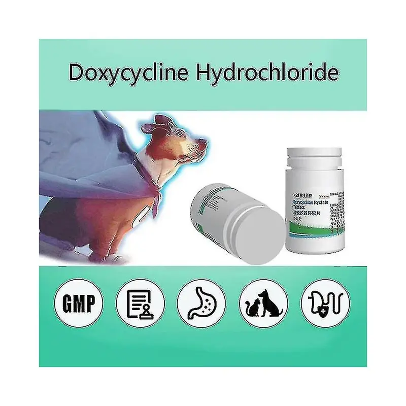 1 Bottle Doxycycline Hydrochloride Tablets 10Mg Anticatarrhals 100 Tablets Size 1