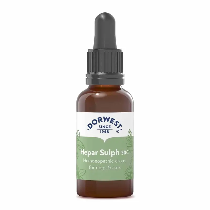 Dorwest Herbs Hepar Sulph 30C Homoeopathic Liquid Remedy for Dogs & Cats - 15ml