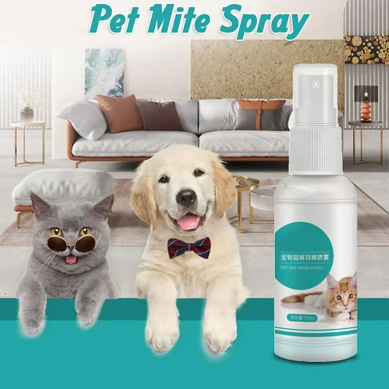 New Pet Cat Dog Ringworm Treatment Spray Pet Dog Skin Care Spray External Use