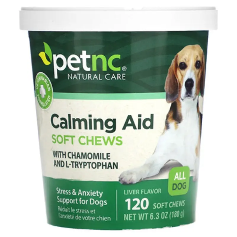 Petnc Natural Care , Calming Aid Soft Chews, All Dog, Liver, 120 Soft Chews, 6.3 Oz (180 G)