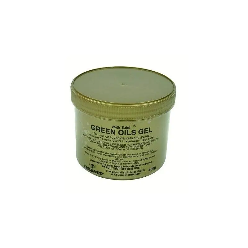 Label Oils Gel For Horses - Tub Gold/Green 400G