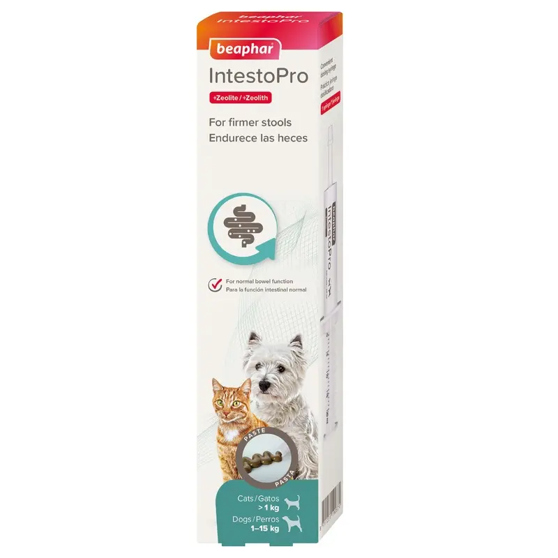 Beaphar Intestopro Stool Firming Paste For Cats & Dogs (1-15Kg) 20Ml